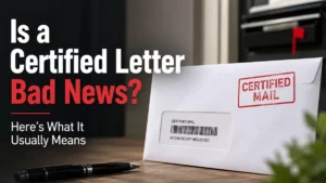 Is a Certified Letter Bad News? Here’s What It Usually Means