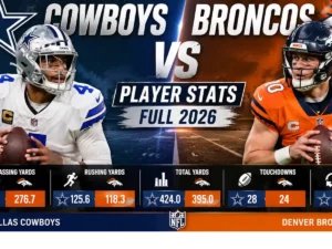 Denver Broncos vs Dallas Cowboys Match Player Stats: Breaking Down the 44-24 Blowout