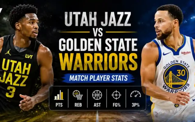 Utah Jazz vs Golden State Warriors Match Player Stats
