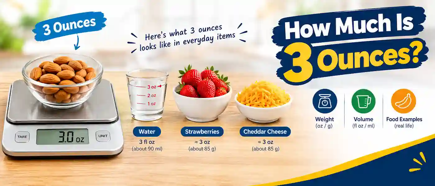 How Much Is 3 Ounces?