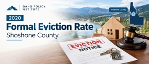 Idaho Policy Institute Formal Eviction Rate 2020 Shoshone County