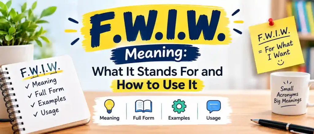 F.W.I.W. Meaning: What It Stands For and How to Use It