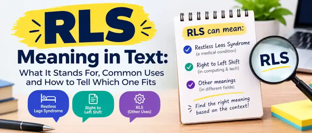 RLS Meaning in Text: What It Stands For, Common Uses and How to Tell Which One Fits